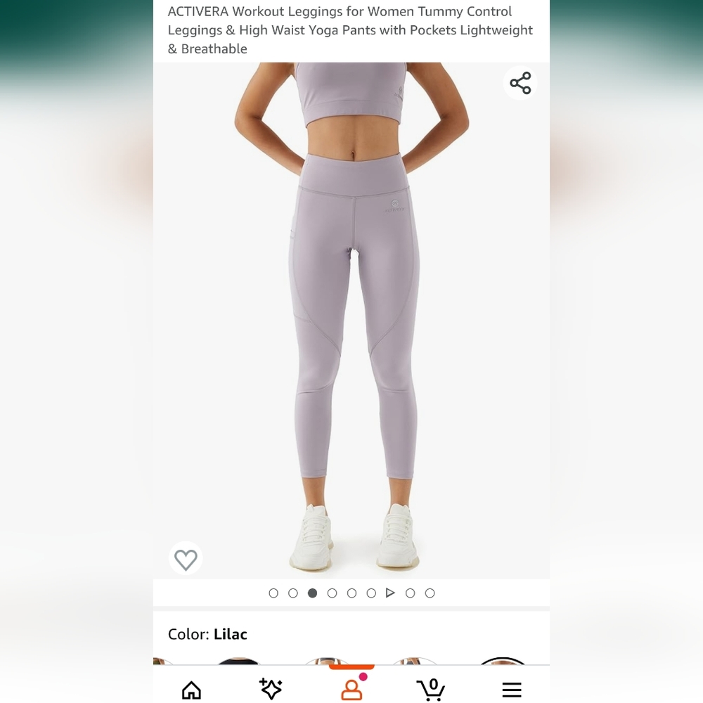 ACTIVERA Active Legging with Pockets Sports Leggings High Waist & Tummy Control